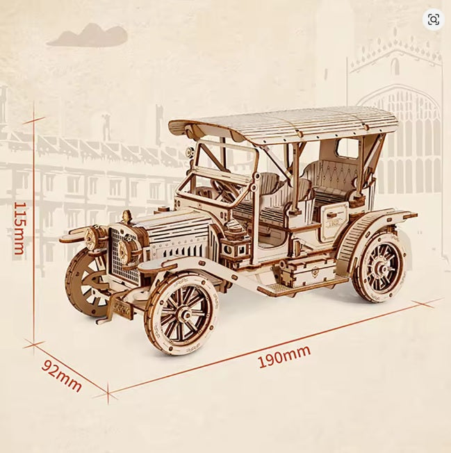 Puzzle 3D bois Voiture ancienne
