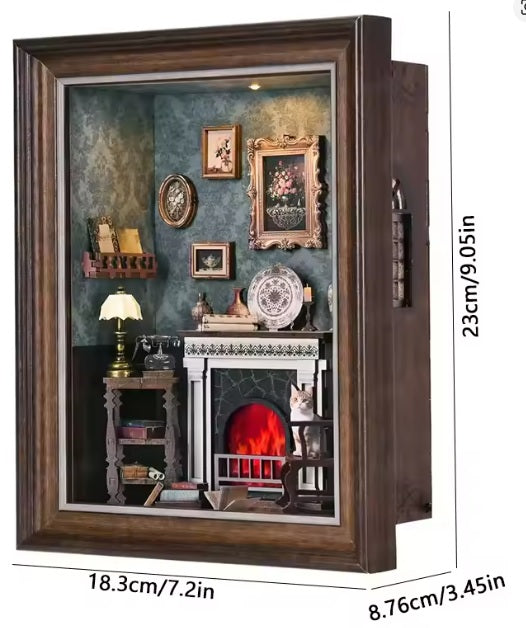 Maison Miniature Fireplace