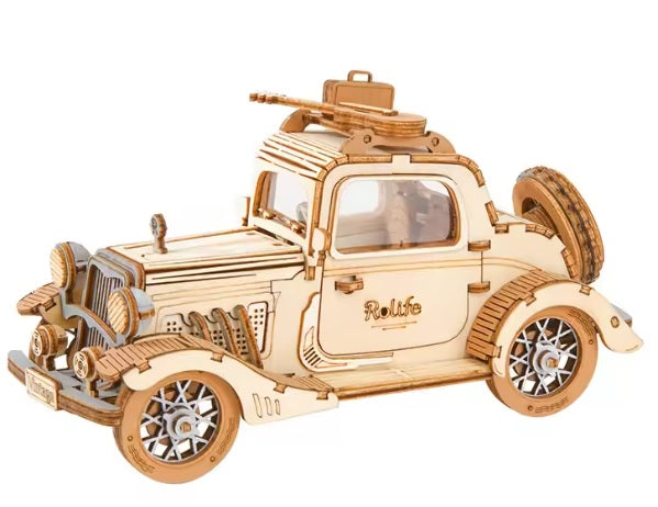 Puzzle 3D bois Voiture Vintage