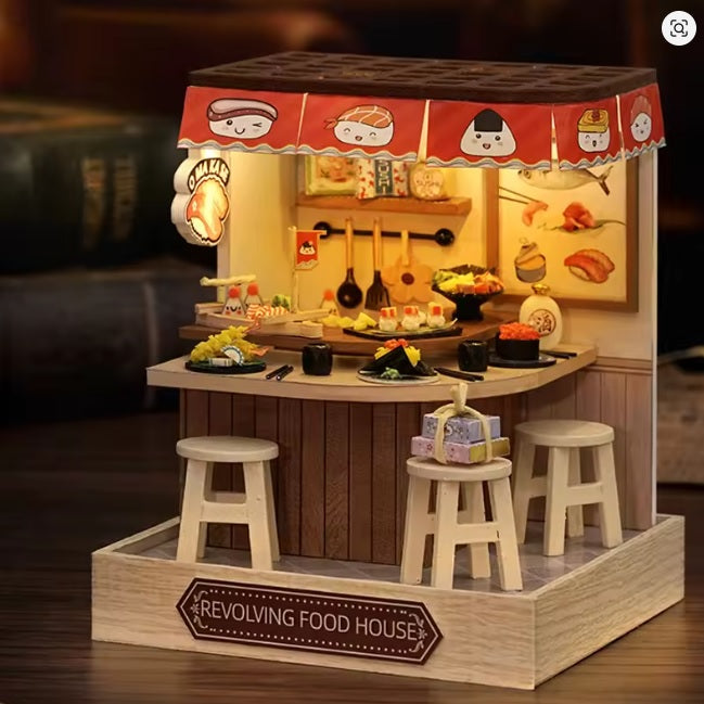 Maison Miniature Revolving Food House