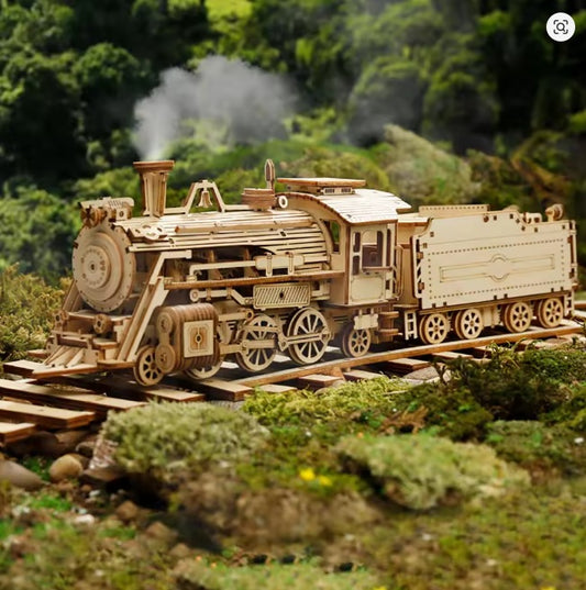 Puzzle 3D Bois Train à Vapeur