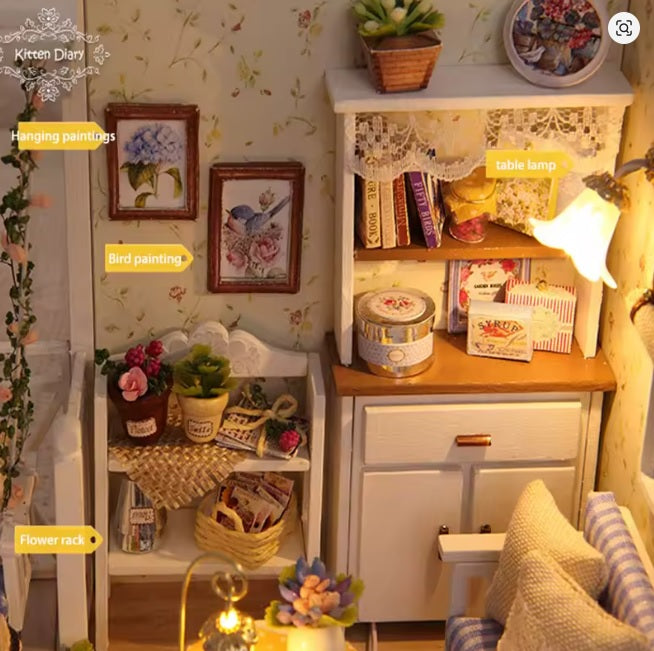 Maison Miniature Kitten Diary