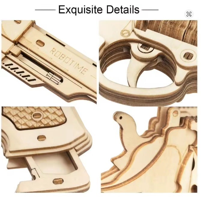 Puzzle 3D bois Revolver Corsac M60