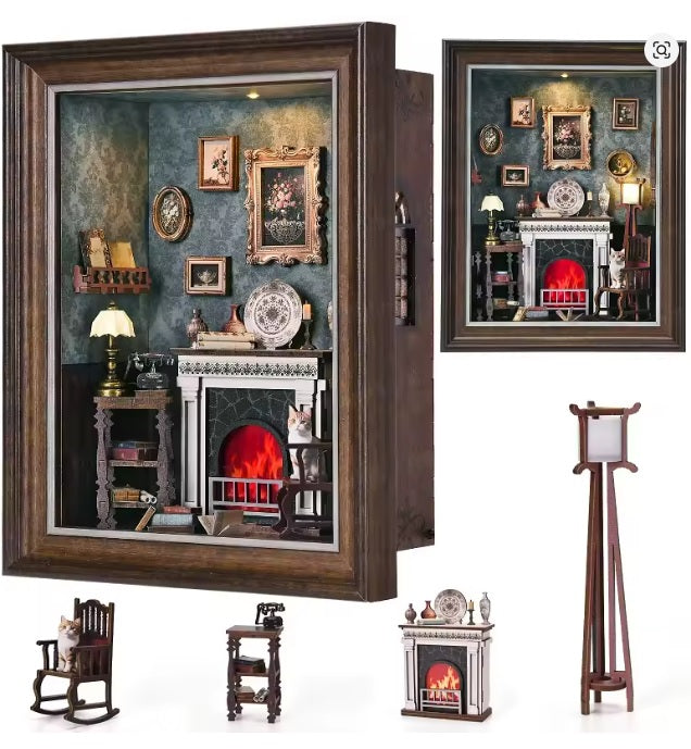 Maison Miniature Fireplace